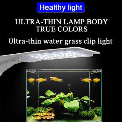 Iluminación natural y brillante de 5730 gotas de la lámpara BK-A12 del acuario de la luz de cuatro filas del clip con control colorido